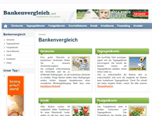 Tablet Screenshot of bankenvergleich.net